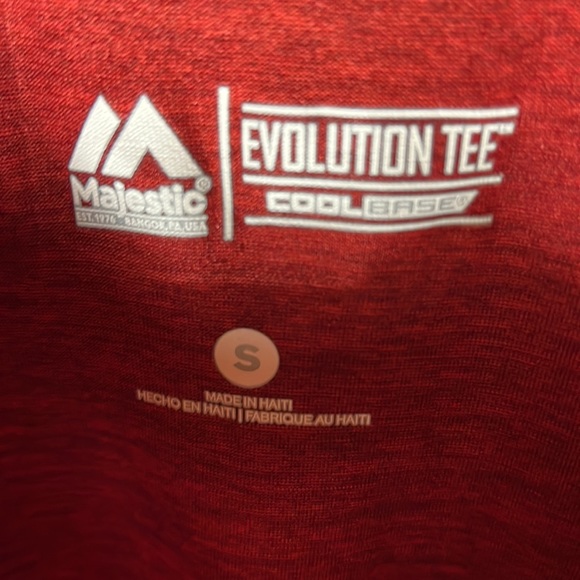 NFL Majestic Men’s LS San Francisco 49ers Evolution Cool Comfort Tee Color Red - Picture 3 of 4